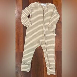 Jamie Kay Striped Tan 1yr One Piece